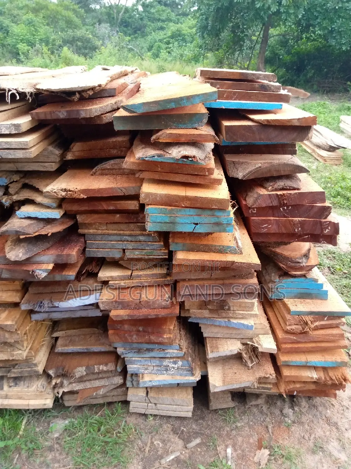 Quality Wood, for Roofing Purposes and Concrete Work, On