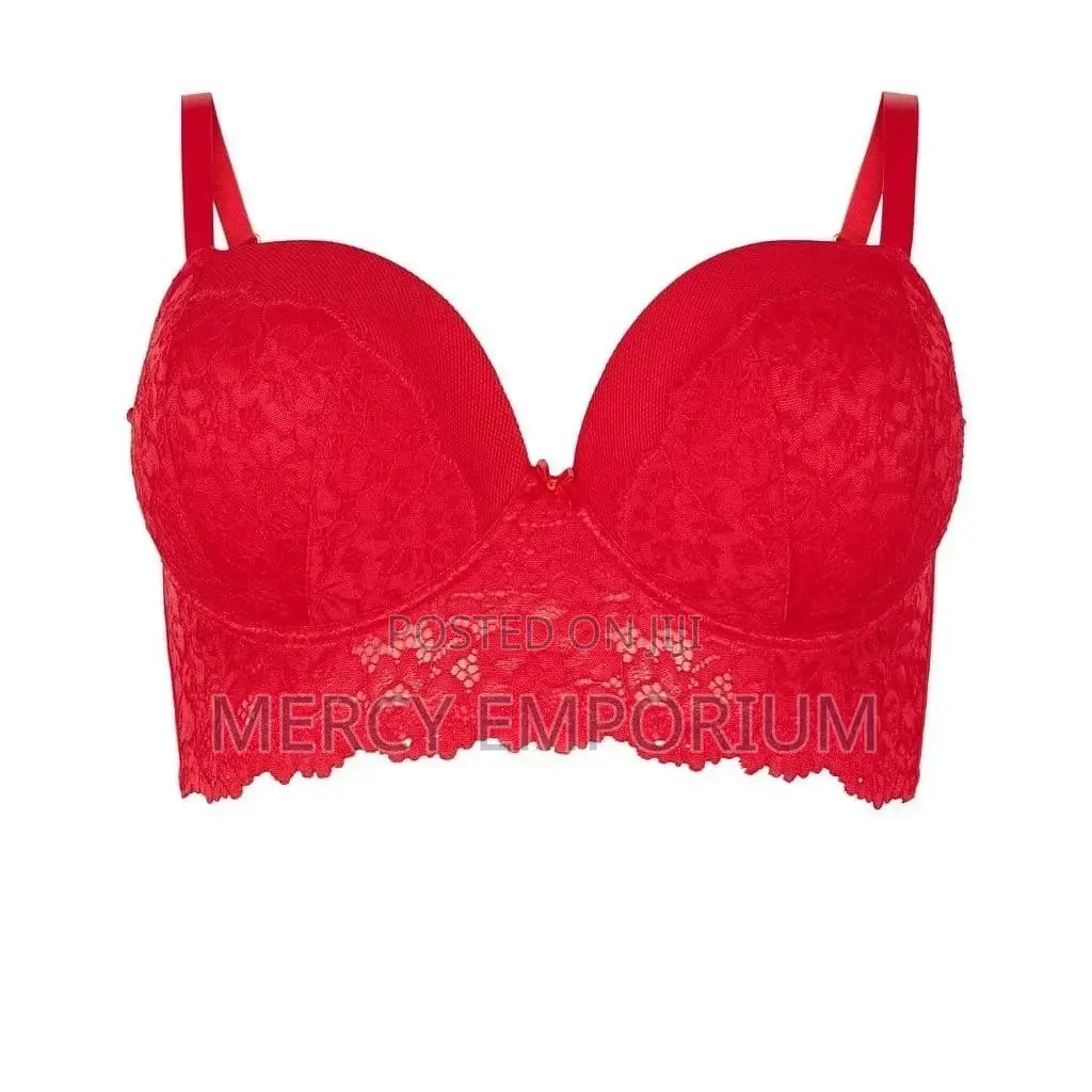 Red Lace Bra With Matching Panties. Bra 42C and 42DD