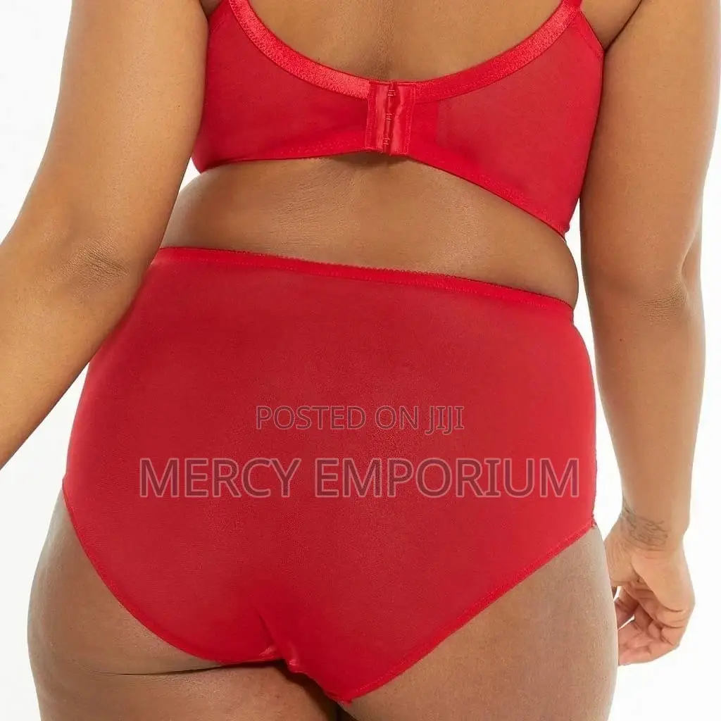 Red Lace Bra With Matching Panties. Bra 42C and 42DD