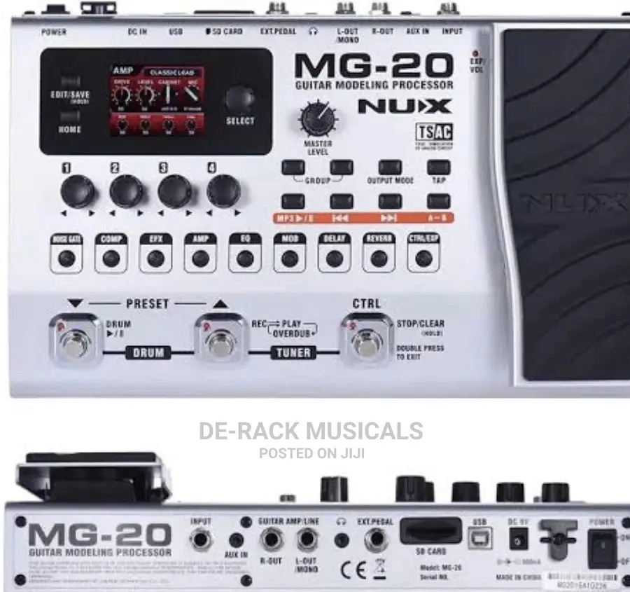 The Best Professional Nux MG-20 Guitar Effects