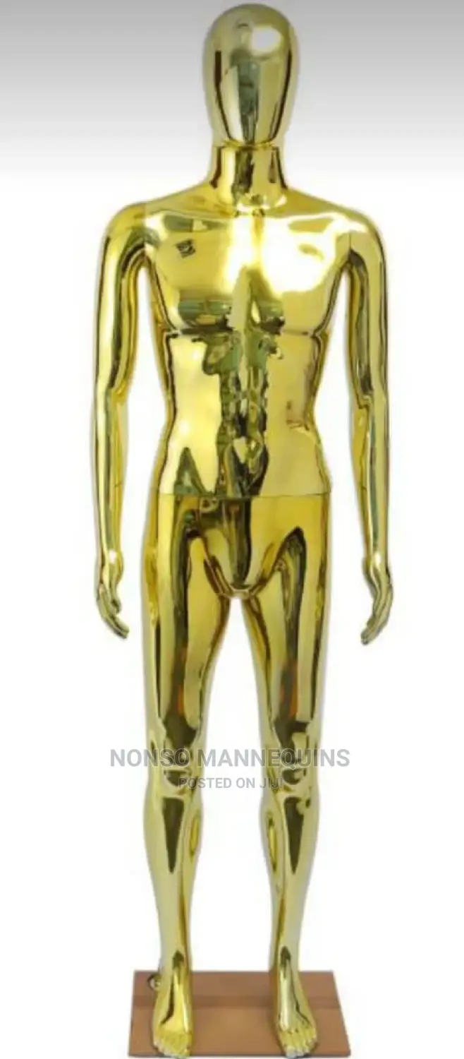 New Imported Male Gold Chrome Mannequins