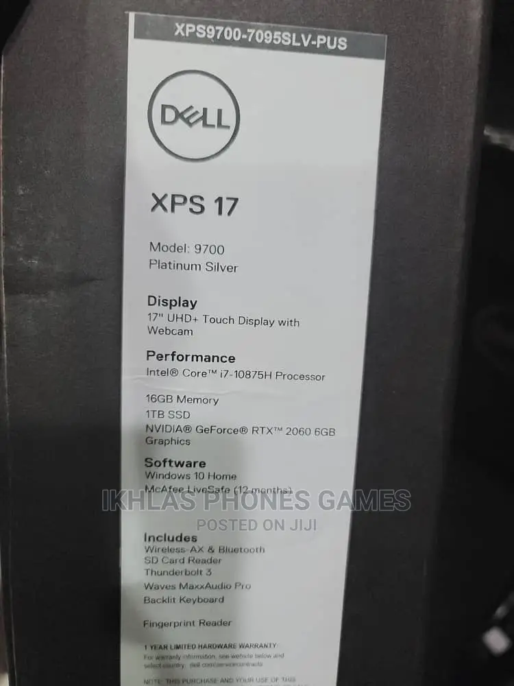 New Laptop Dell XPS 17 L701X 16GB Intel Core I7 1T