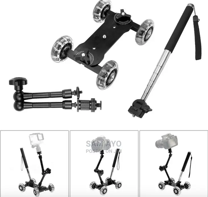 Table Camera Video Wheels -Track Slider Car (Movie Making)