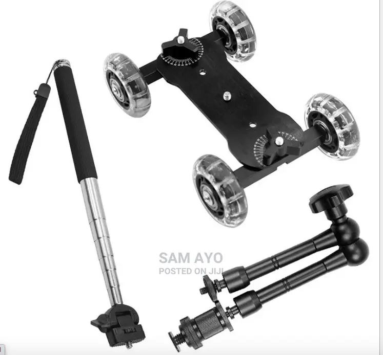 Table Camera Video Wheels -Track Slider Car (Movie Making)