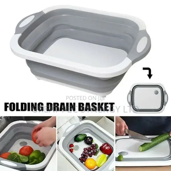 Foldable Multi Function Cutting Board/Drainer