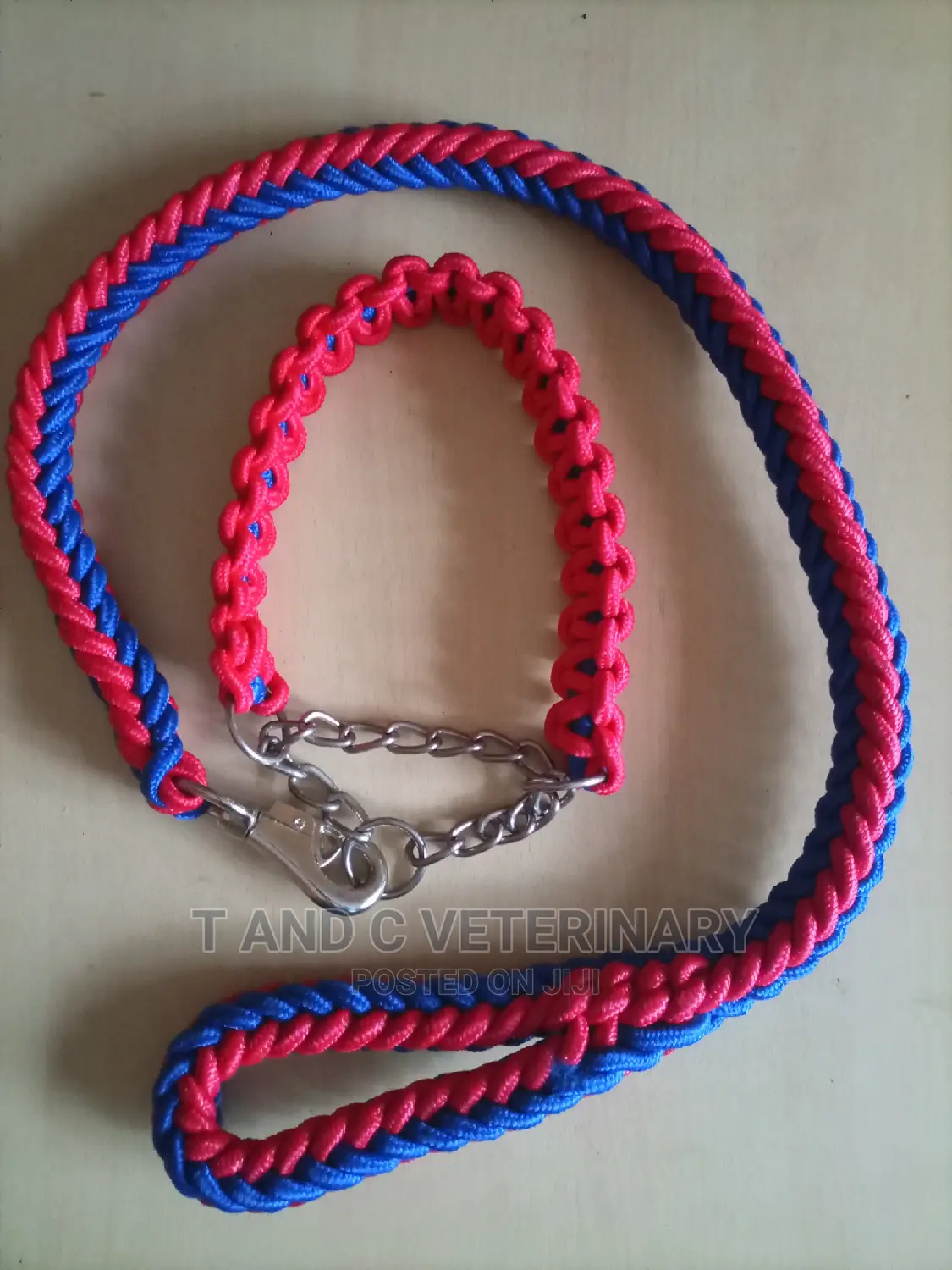 Quality Braided Pet Dog Leash and Collar