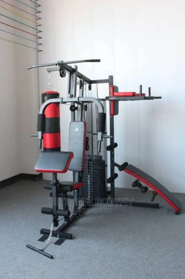 Brand New Three Station Multi Gym With Punch Bag