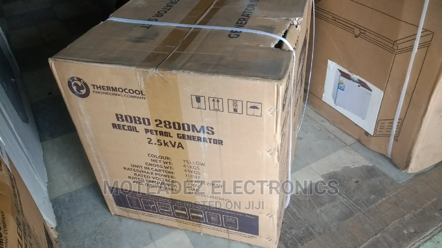 Thermocool Tec-Bobo 2.5kva Manual Start Gen (2800ms) Yellow