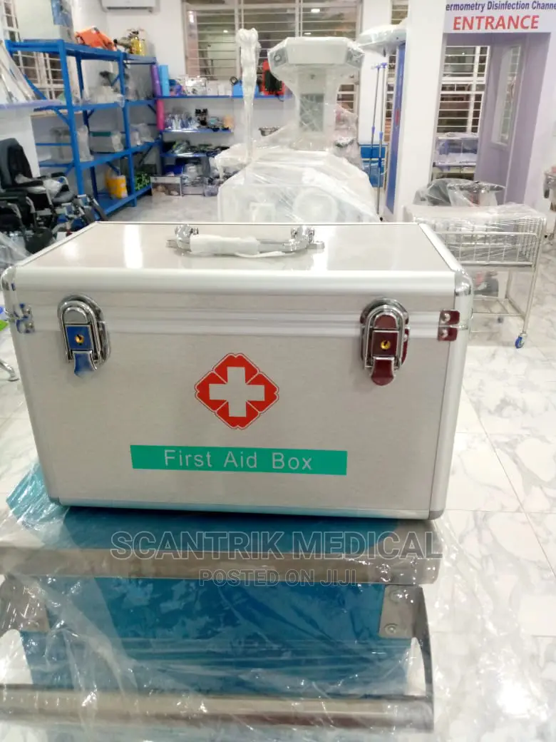 Outdoor Home Using Medical Emergency First Aid Kit