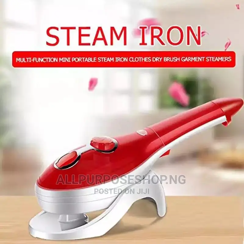 Red Steam Iron
