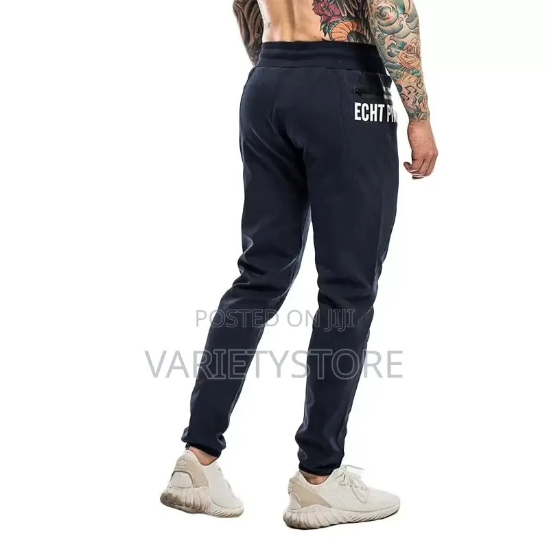 Muscular Giants Men Sweatpants Zipper Pocket Sport Pants