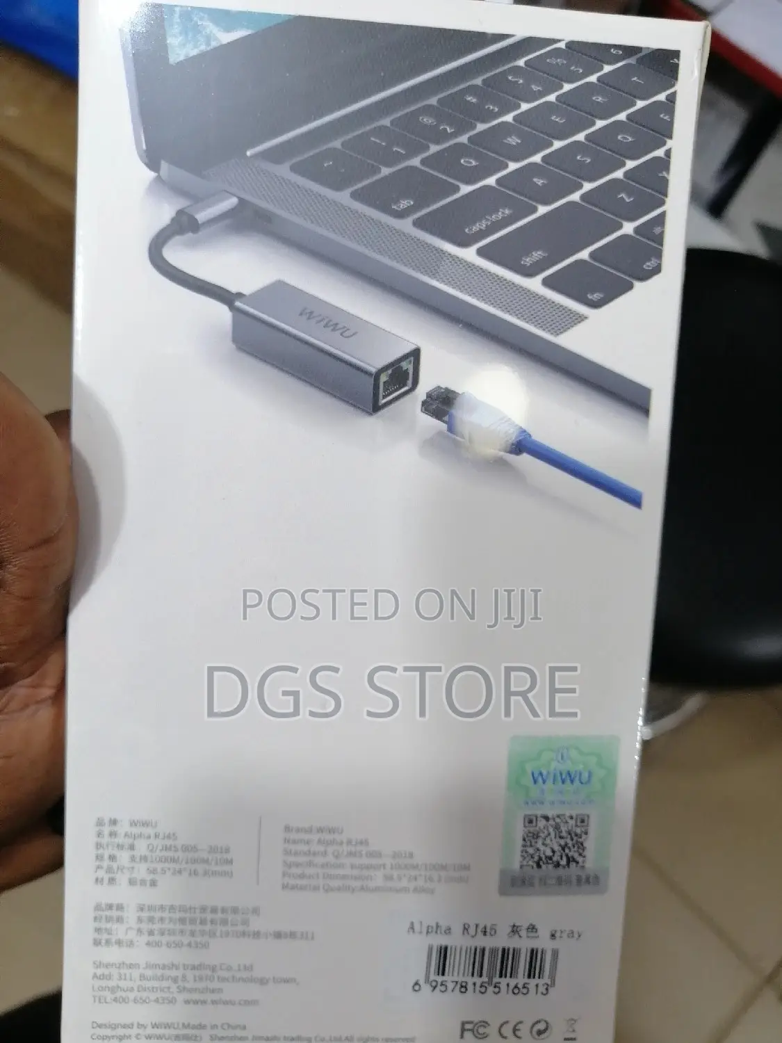Wiwu Alpha Type C to RJ45 USB C Hub