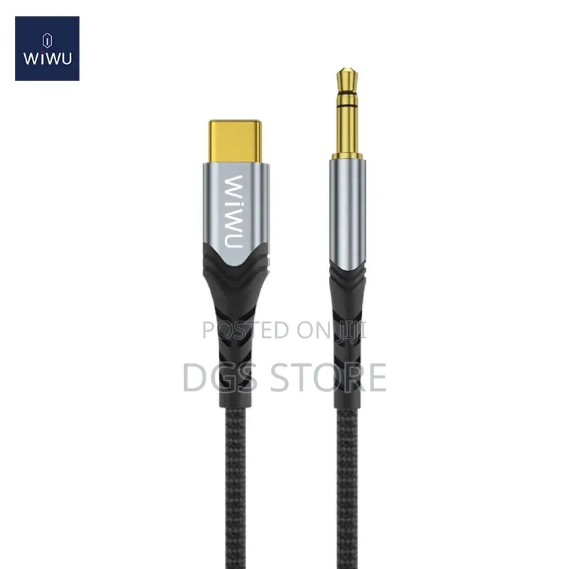 Wiwu Aux Stereo Cable 3.5mm to USB C