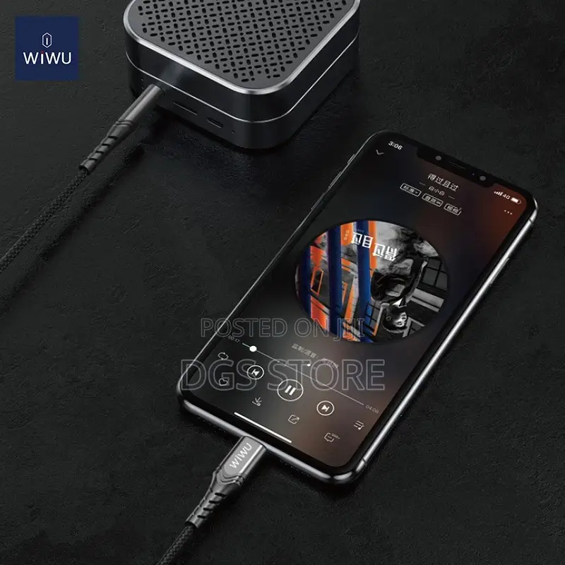 Wiwu Aux Stereo Cable 3.5mm to USB C