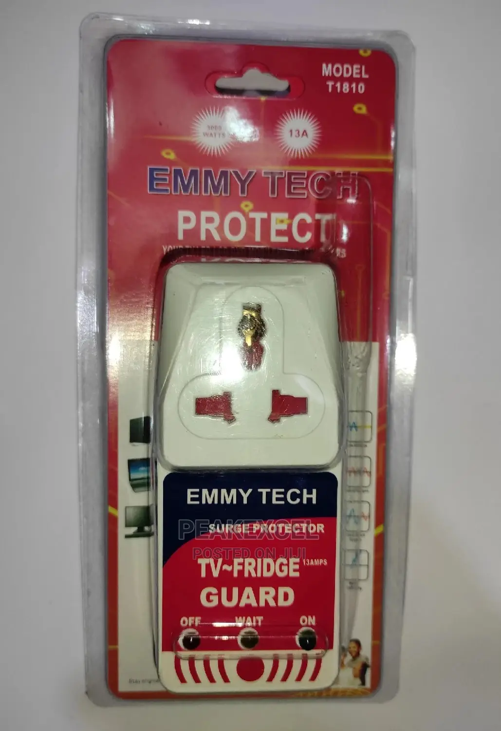Universal Fridge/Tv Guard Adaptor / Surge Protector 13AMPS