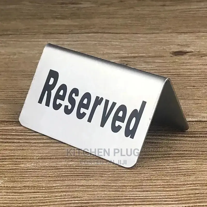No Smoking Reserved Metal Signs