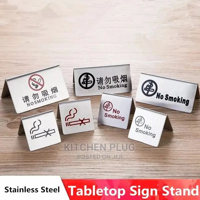 No Smoking Reserved Metal Signs