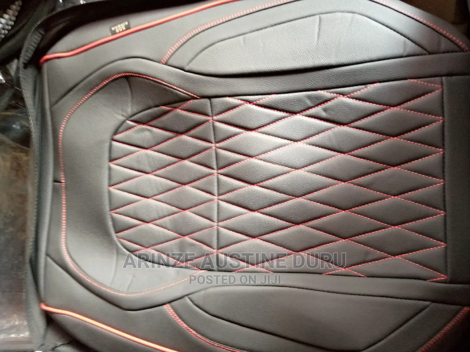 Red and Black Mixture Foreign Seat Cover