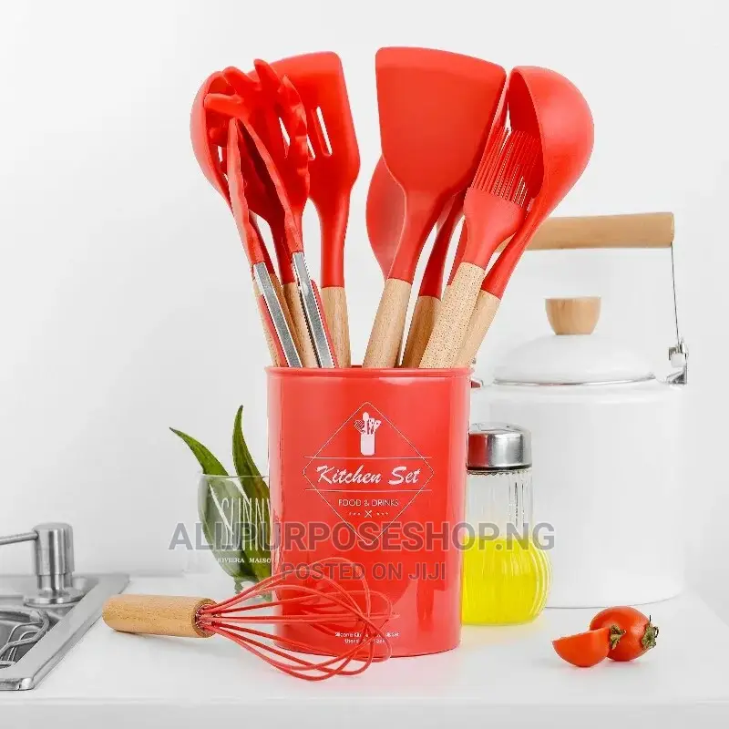 Silicone Durable Cooking Spoon Set