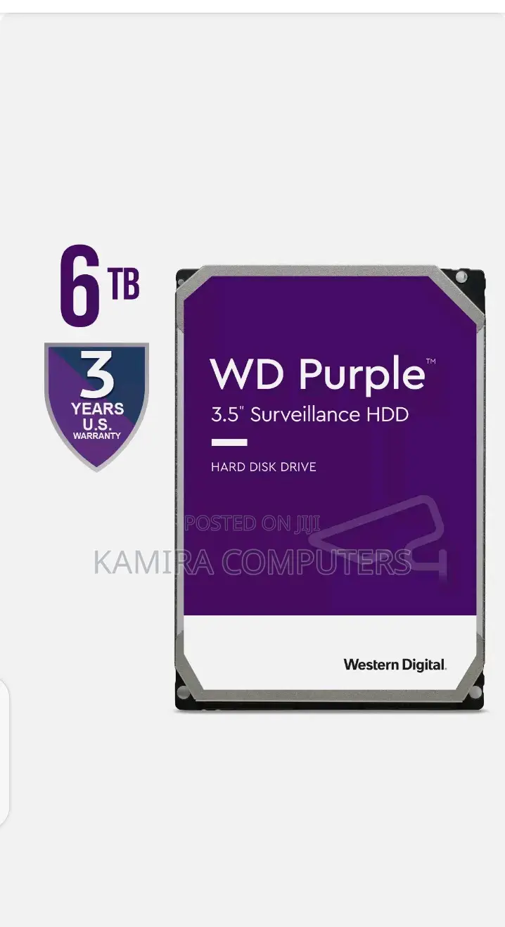 WD Purple Wd62purz 6tb HDD Surveillance Hard Drive Sata