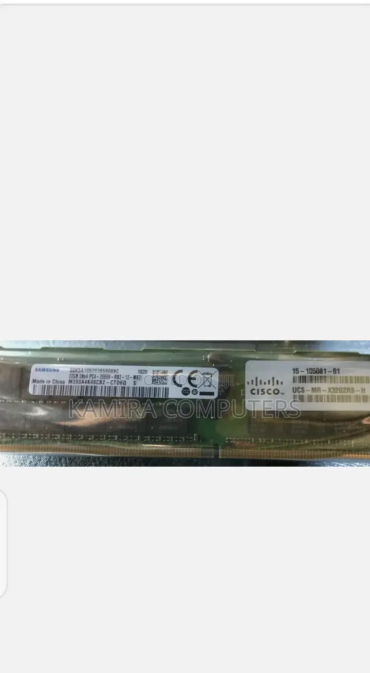 32gb 2rx4 Pc4-2666v Rdimm Ddr4-21300 Ecc Server Memory
