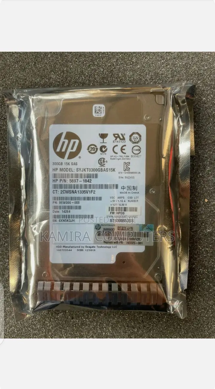 HP 652611-B21 300gb 15K 6G 2.5" Sc Ent Sas HDD For G8 G9 G10