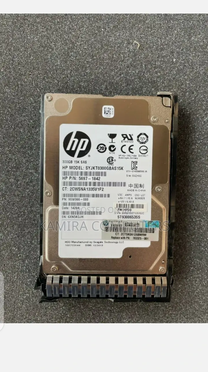 HP 652611-B21 300gb 15K 6G 2.5" Sc Ent Sas HDD For G8 G9 G10