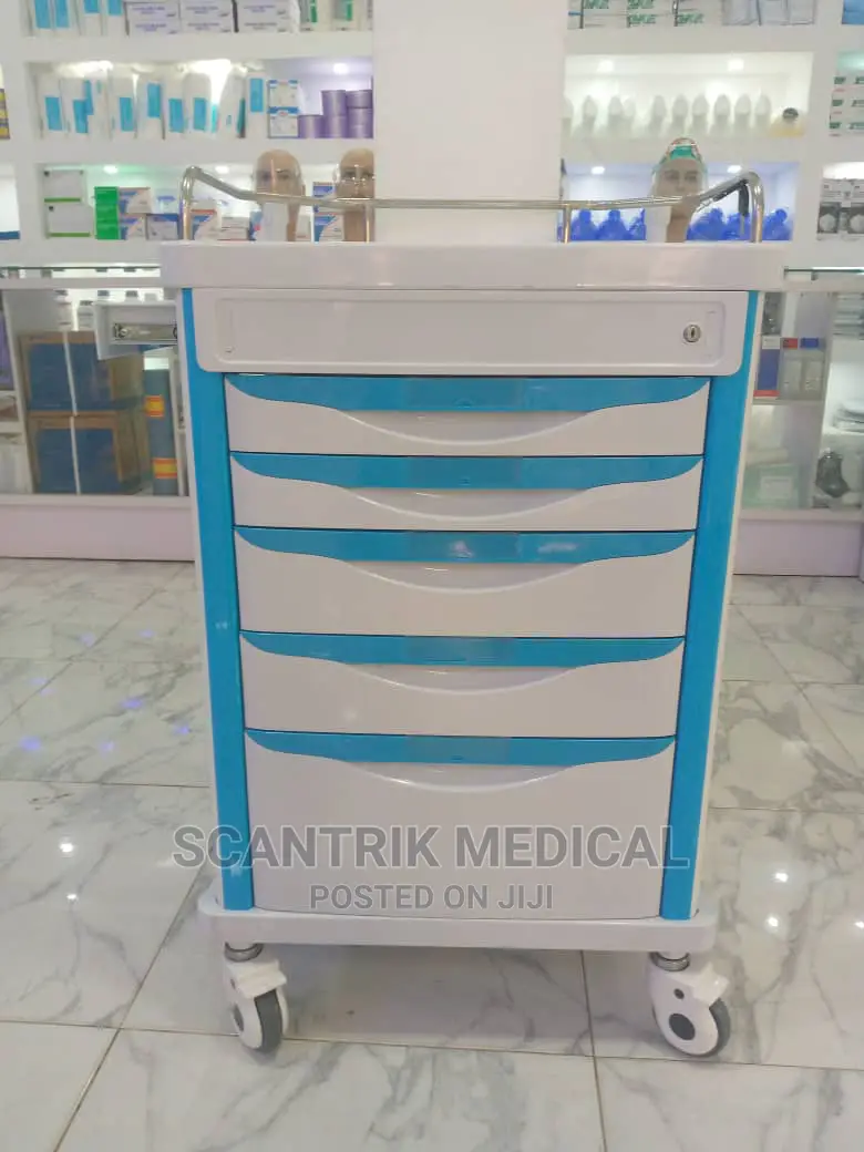 Luxury Plastic Steel Anesthesia Trolley