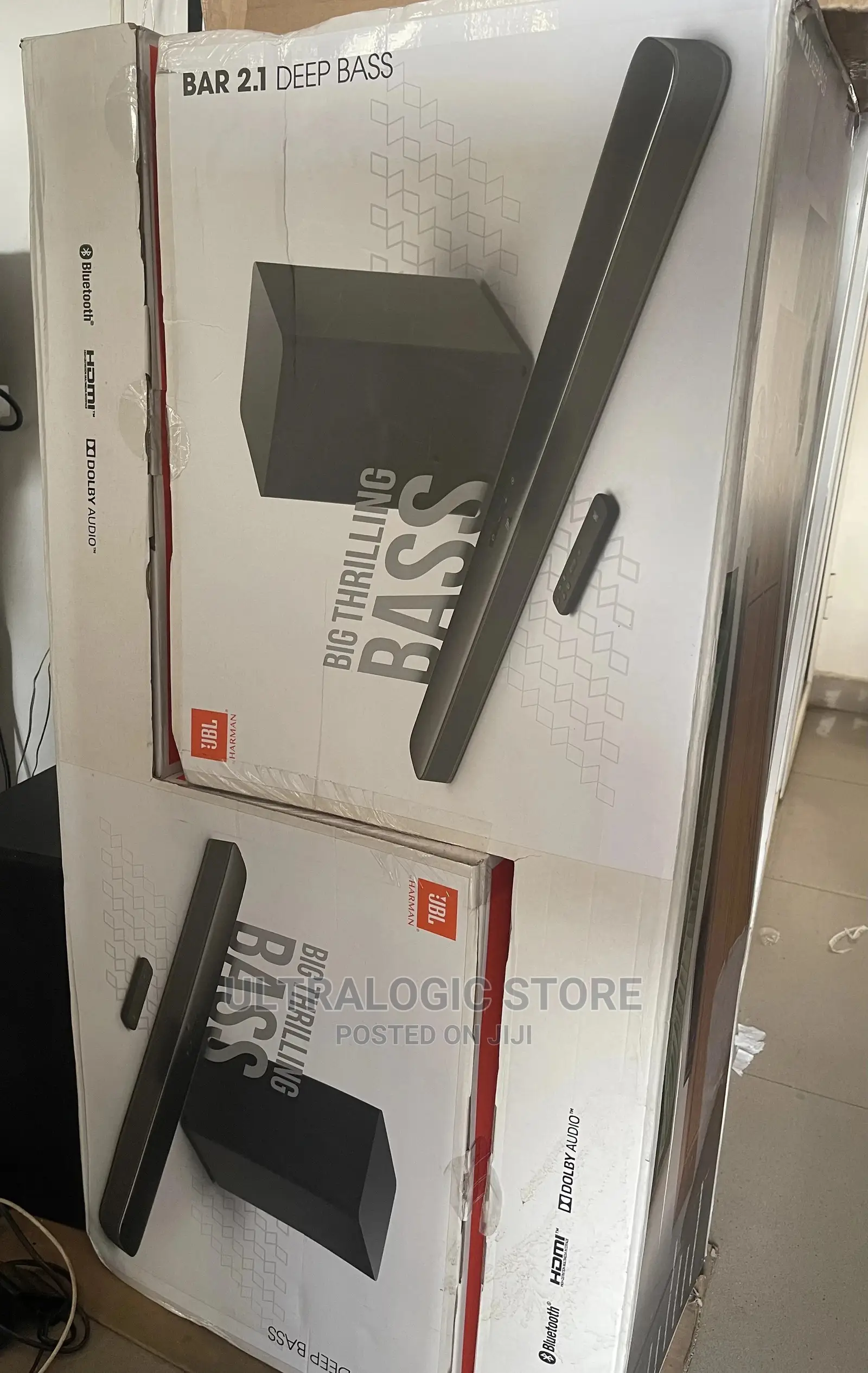 New Jbl Bar 2.1 Mk2 Deep Bass 300w 2.1 Channel Soundbar System