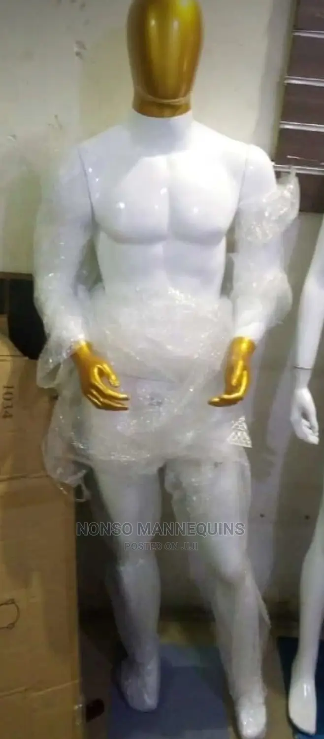 Fibre New Design Male Gold and White Body Mannequin