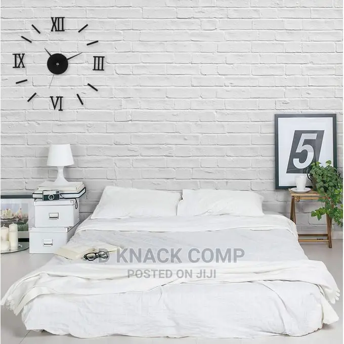 Roman Figures 3D Wall Clock Quartz Movement Hands Mechanism