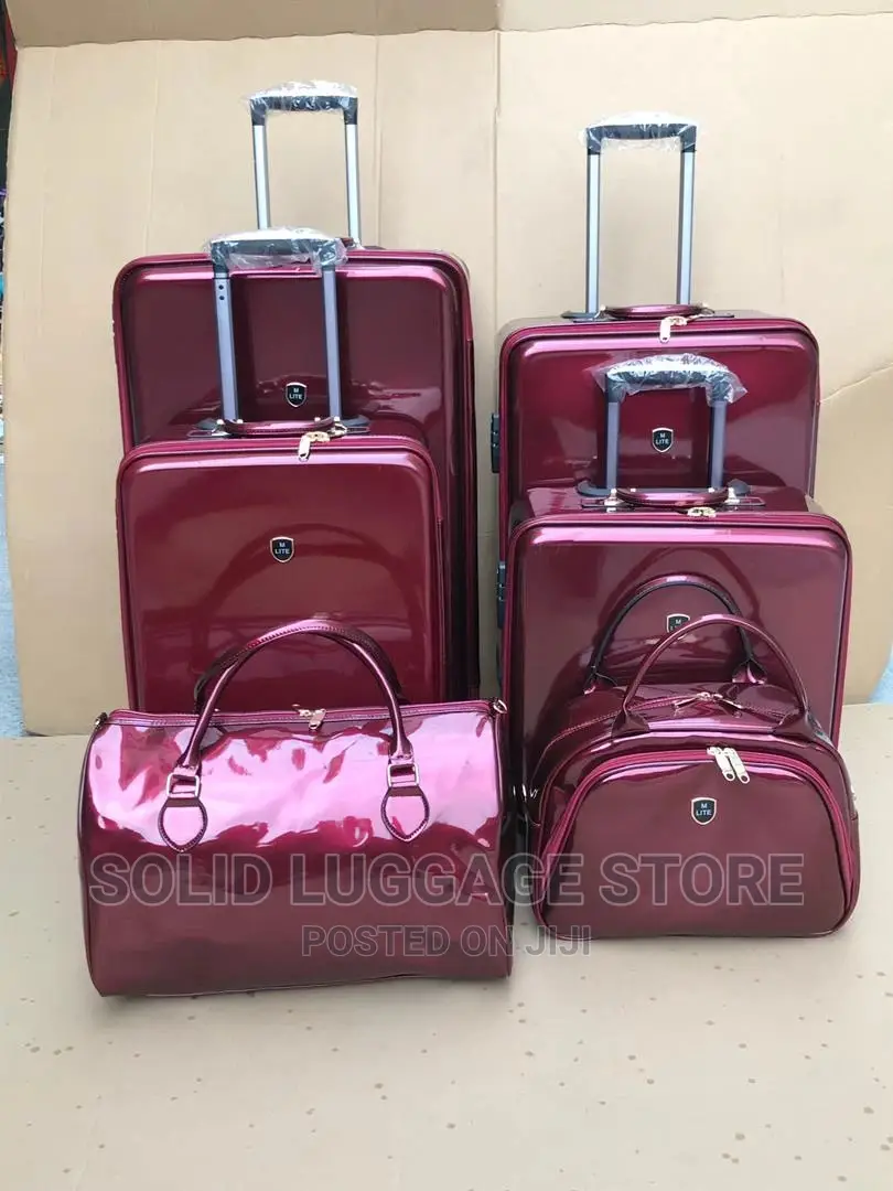 Mirror Face Leather Trolley Luggage Box
