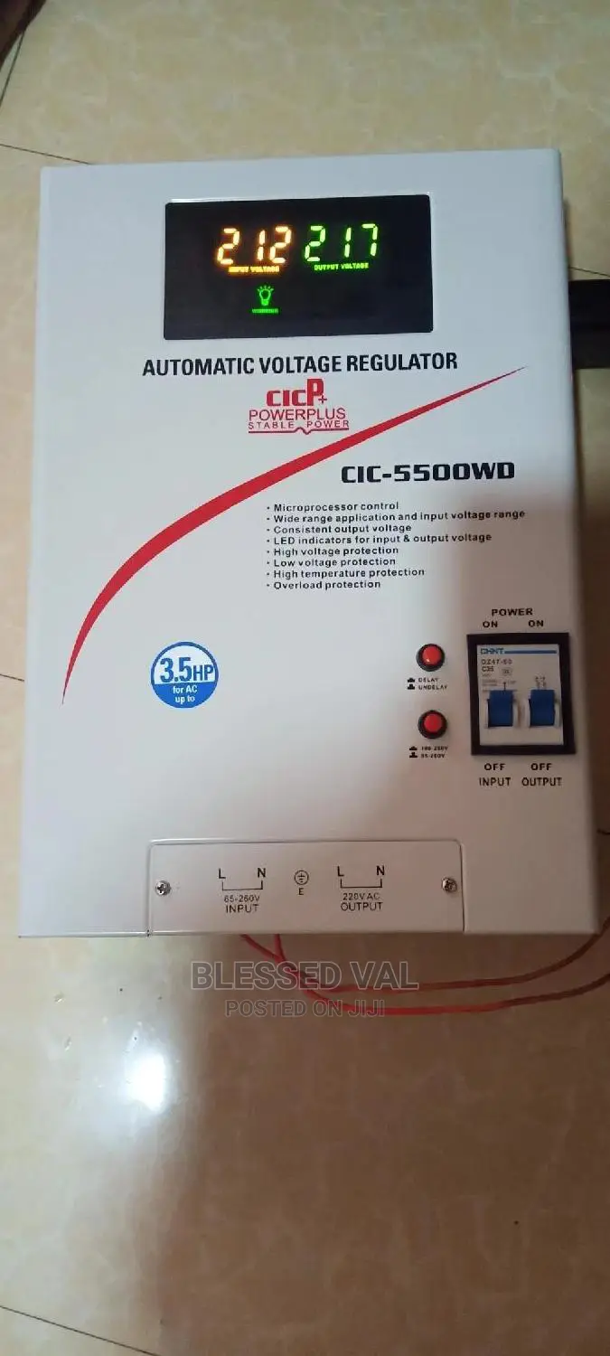 Cic Powerplus 5500wd Automatic Voltage Regulator 3.5hpfora/C
