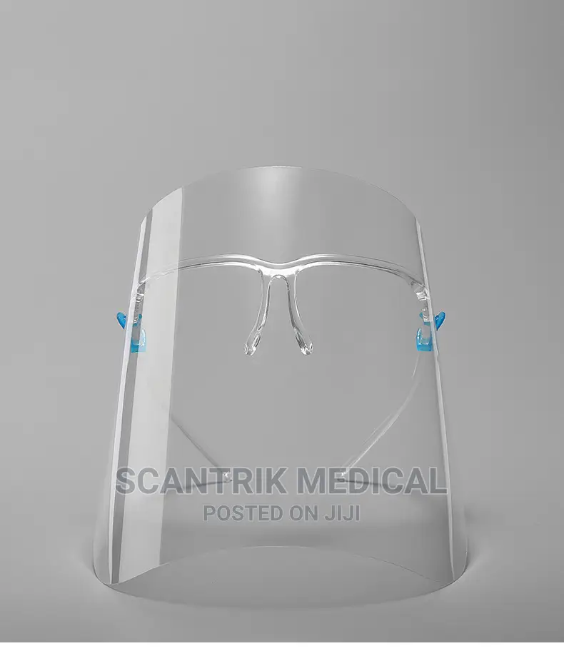 Safety Face Shield With Glasses Rim