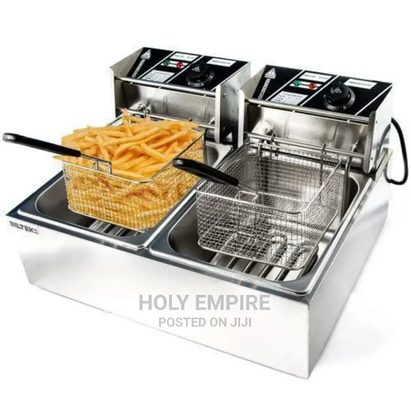 12 Litres Double Tank Industrial Electric Deep Fryer