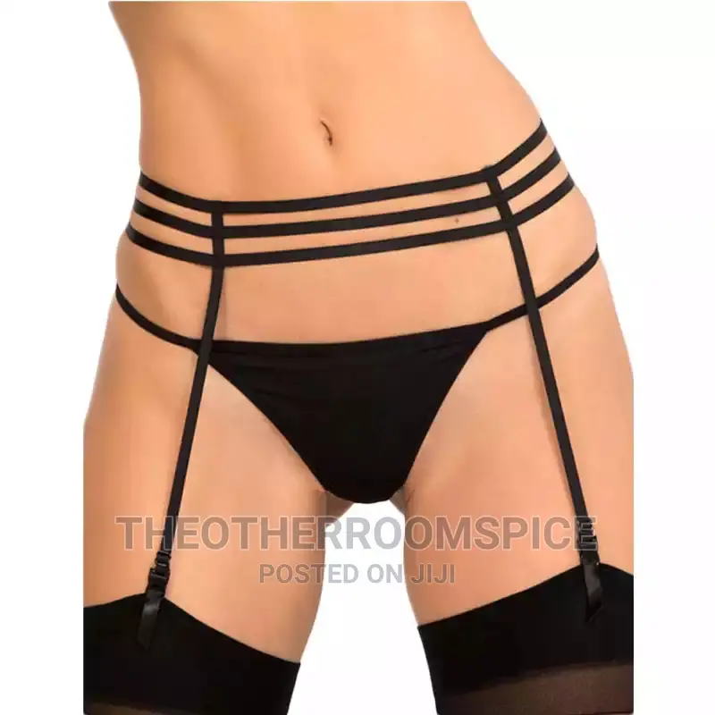 Plus Size Women Adjustable Garter Belt and Thigh High Sock