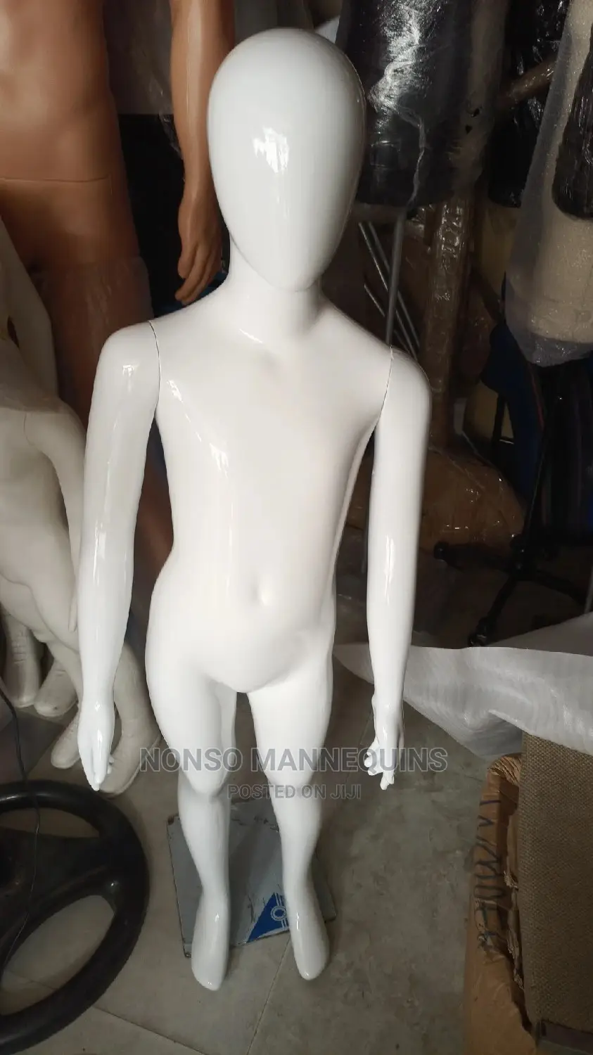 Unisex Age 5 To 10 Years Glossy White Kids Mannequins