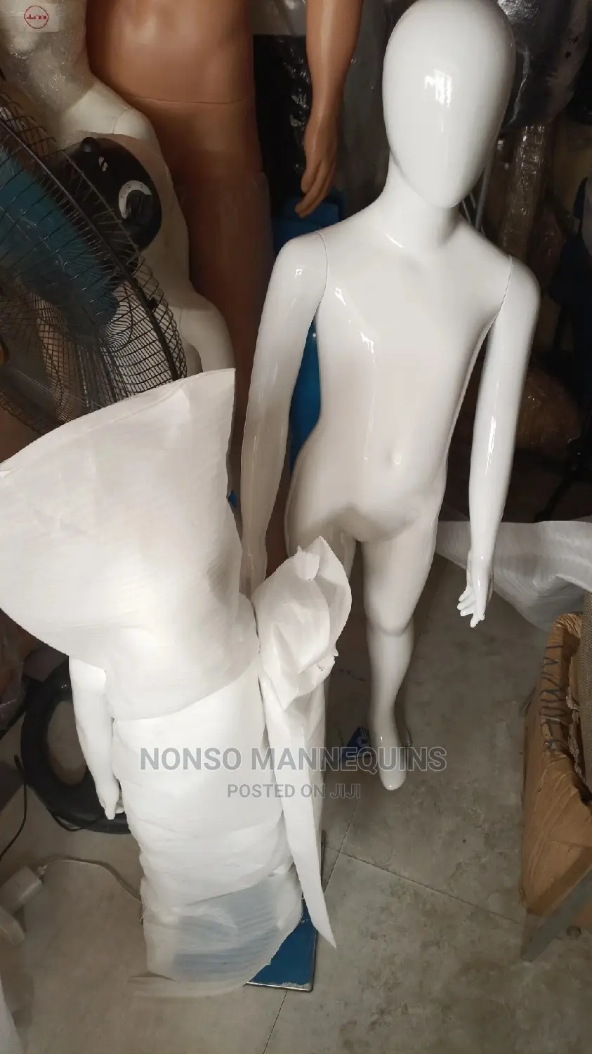 Unisex Age 5 To 10 Years Glossy White Kids Mannequins