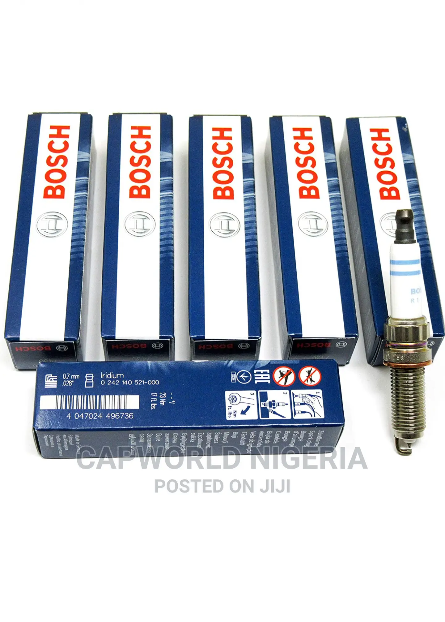 6pcs- Genuine Mercedes Benz Bosch Iridium (7430) Spark Plugs