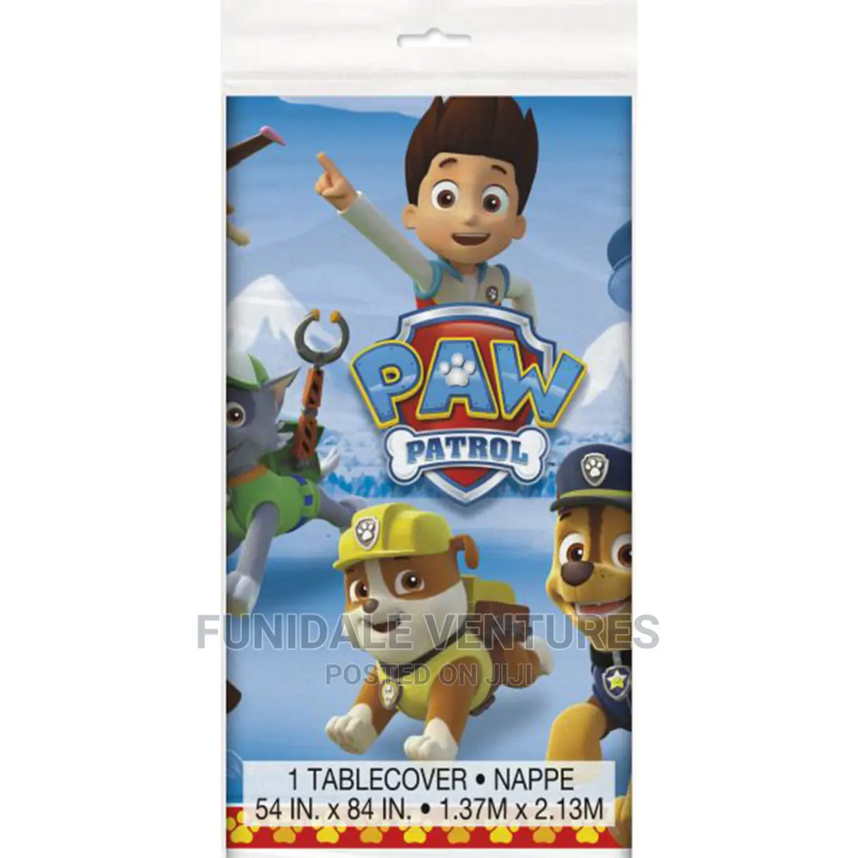 Paw Patrol Plastic Table Cover