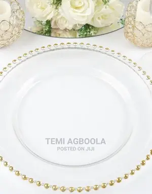 Charger Plate Acrylic 100pcs