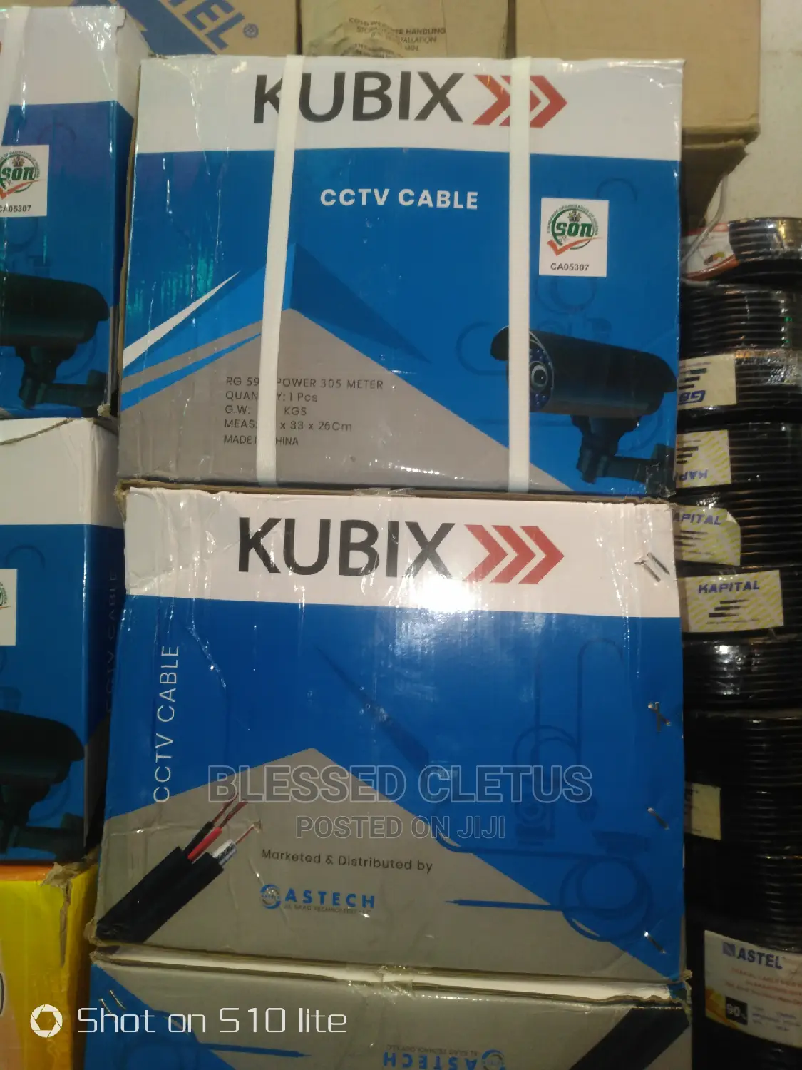 Kubix 59+Power CCTV Cameras Cable 300m