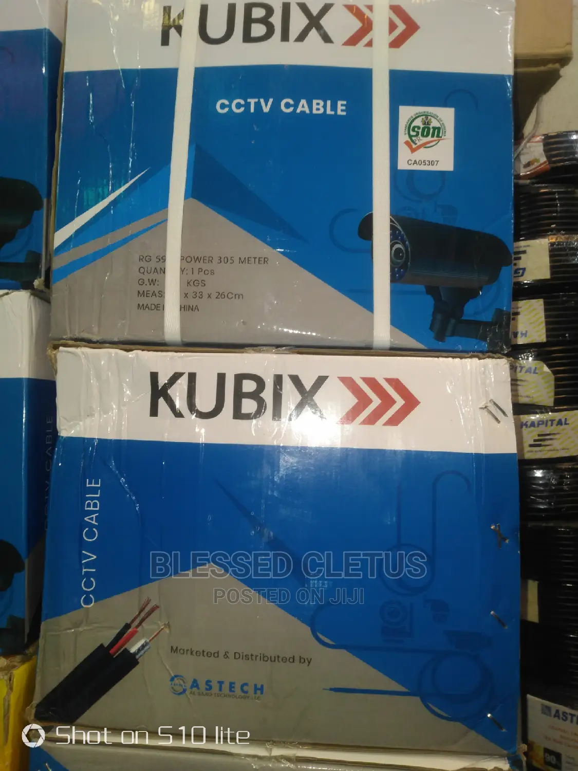 Kubix 59+Power CCTV Cameras Cable 300m