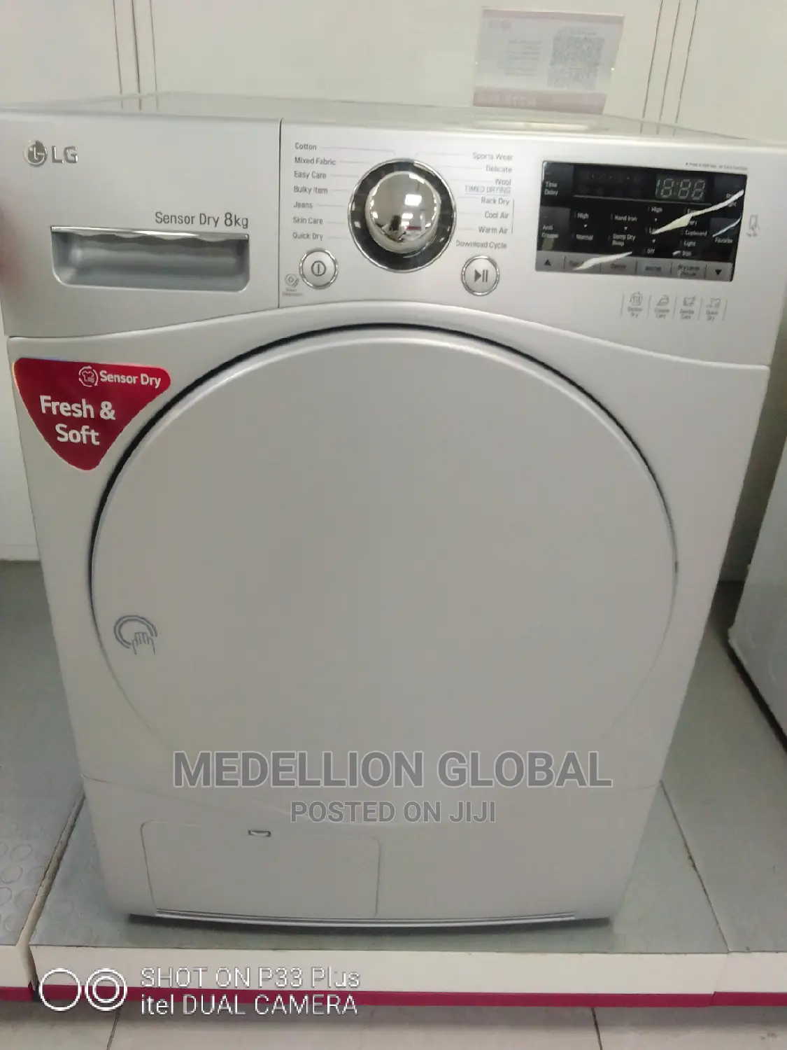 Lg Dryer 8kg Tumble Dryer With Truesteamtm-8066