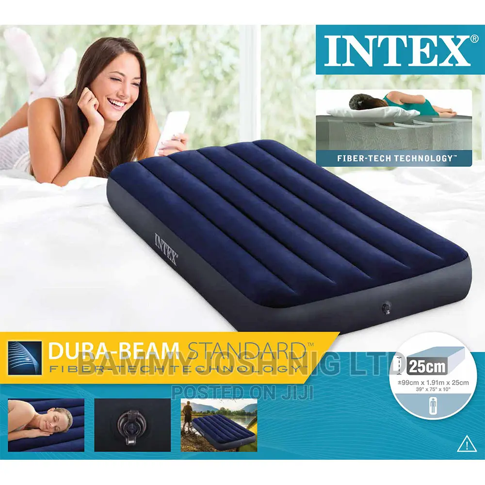 Intex 64757 Single Mattress Airbed Classic Downy 99x191x25
