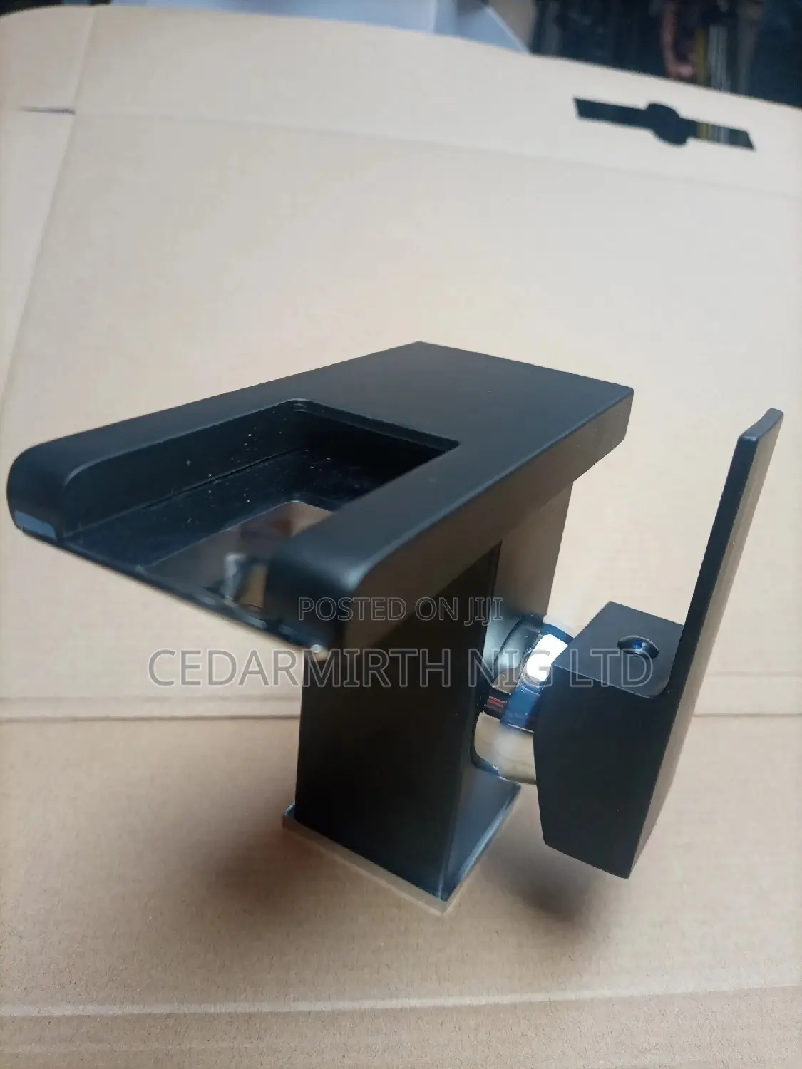 UN Black Led Basin Mixer Tap