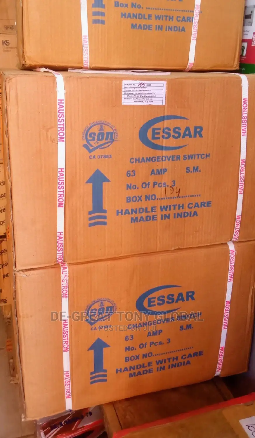 Essar Changeover 63amps