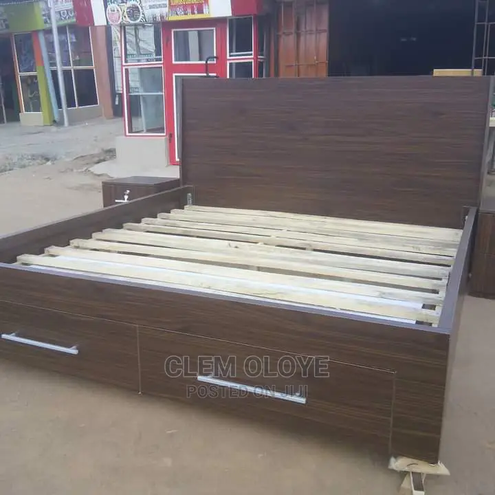 6×6 Bed Frame 2 Inner Drawer + 1 Side Locker