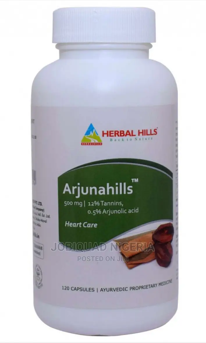 Arjuna Herbalist Hills Capsules Heart Care 500mg 120 Counts