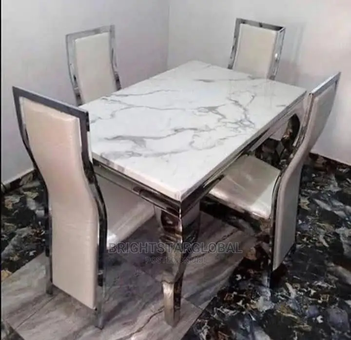 Dinning Table Set With Marple Top